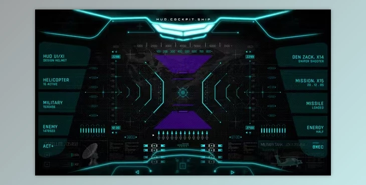 Download Hud Pro Military Cockpit 1 (Videohive 50446795) - AE Project