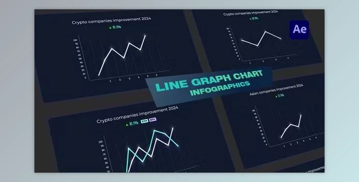 Download Line Graph Chart Infographics (Videohive 50381564) - AE Project