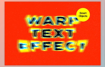 Download <span class='badge badge-warning'>Warp</span> Text Effect - 92000174