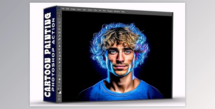 Download Cartoon Painting Photoshop Action - 92004577