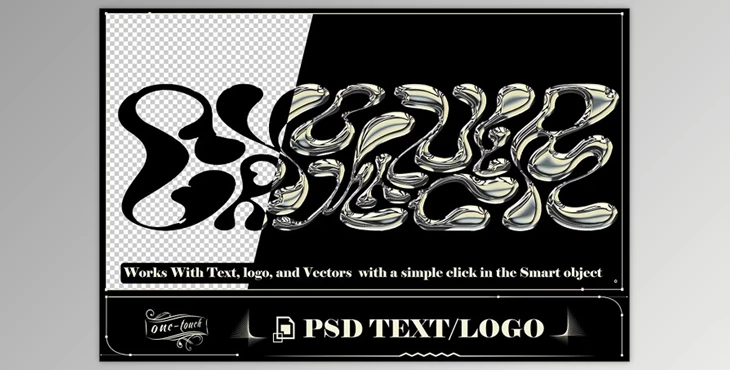 Download Bundle 4 PSD Y2K Golden Text Effect - 92004790
