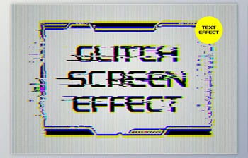 Download Glitch Screen Text & Logo <span class='badge badge-warning'>Effect</span> - 91973045