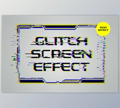 Download Glitch Screen Text & Logo Effect - 91973045