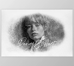 Download Pencil Drawing Photo Effect - 91973057