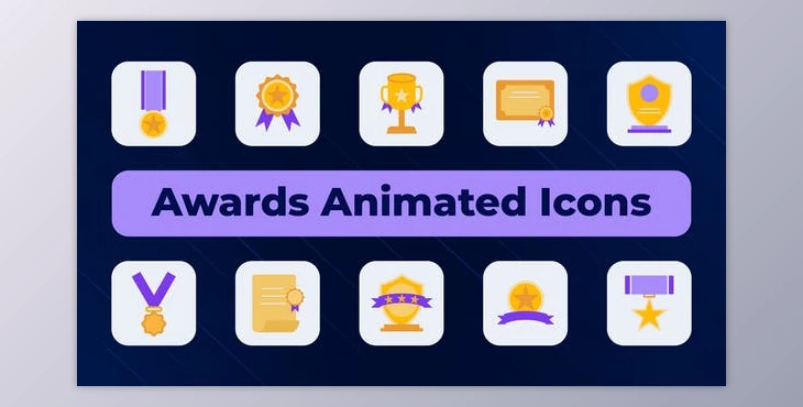 Download Awards Animated Icons (Videohive 50429332) - AE Project