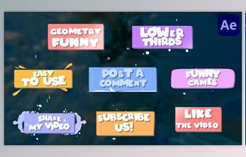 Download <span class='badge badge-warning'>Funny</span> Geometry Lower Thirds for After Effects (Videohive 50482241) - AE Project