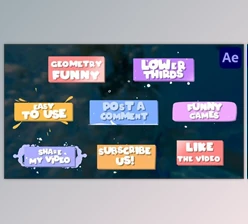 Download Funny Geometry Lower Thirds for After Effects (Videohive 50482241) - AE Project