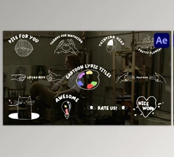 Download Cartoon Lyric Titles for After Effects (Videohive 50482335) - AE Project