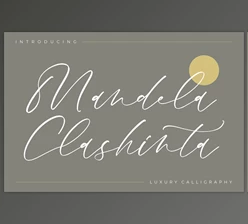 Download Mandela Clashinta - Luxury Calligraphy Font