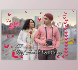 Download 57 Red Heart Photoshop Overlays 89782226