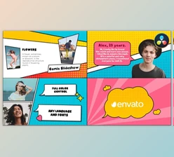 Download Comic Slideshow for DaVinci Resolve (Videohive 50524213)