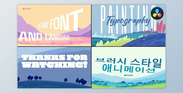 Download Painting Typography | DaVinci Resolve (Videohive 50524237)
