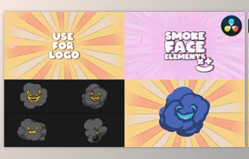 Download Explosion Smoke <span class='badge badge-warning'>Face</span> Elements | DaVinci Resolve (Videohive 50500806)