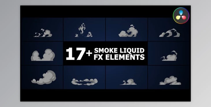 Download Smoke Liquid Style Elements | DaVinci Resolve (Videohive 50524249)