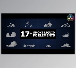 Download Smoke Liquid Style Elements | DaVinci Resolve (Videohive 50524249)