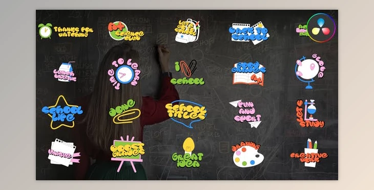 Download Back To School Titles | DaVinci Resolve (Videohive 50546925)