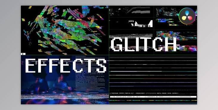 Download Glitch Effects for DaVinci Resolve (Videohive 50546559)