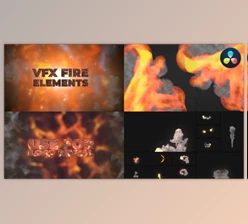 Download VFX Fire Elements for DaVinci Resolve (Videohive 50500579)