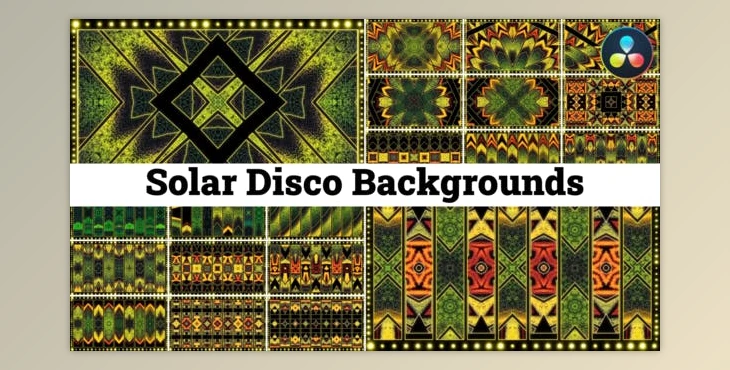 Download Solar Disco Backgrounds for DaVinci Resolve (Videohive 50500975)