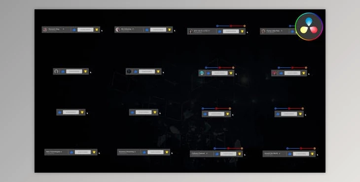 Download Social Media Subscribe Buttons for DaVinci Resolve (Videohive 50465018)