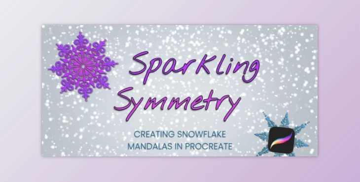 Download Sparkling Symmetry: Creating Snowflake Mandalas in Procreate