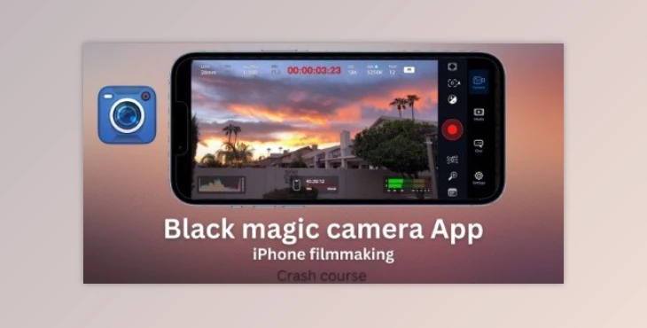 Download iPhone filmmaking using the Black Magic Camera APP 2024
