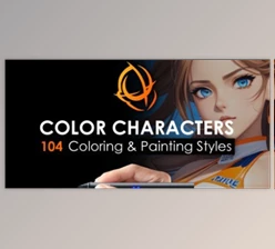 Download Color Characters 104: Coloring and Painting Styles
