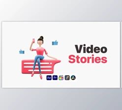 Download Explainer Girl Video Stories (Videohive 50622965) - AE Project