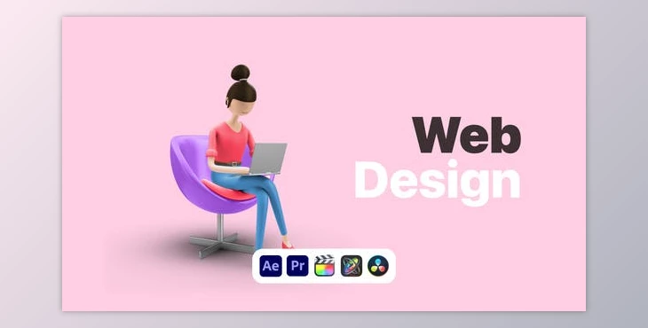 Download Explainer Girl Web Design (Videohive 50622978) - AE Project