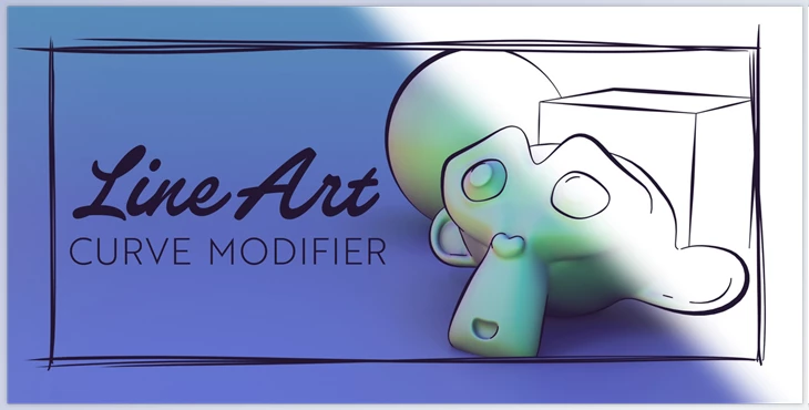 Download Blender - Line Art Curve Modifier v1.0/1.1/1.2