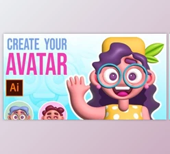 Download Get Crazy and Create your 3d Avatar with Adobe illustrator