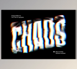 Download Distortion Mash Text Effect - 92015765