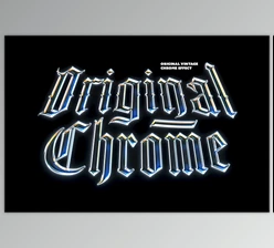 Download Vintage Chrome Text Effect - 92015969