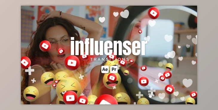 Download Influenser Transitions (Videohive 50596436) - AE Project
