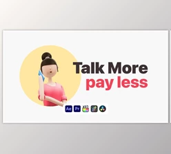 Download Explainer Girl Talking on Phone (Videohive 50622959) - AE Project