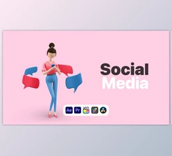 Download Explainer Girl Social Media (Videohive 50622950) - AE Project