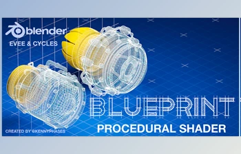 Download Blender Market - Blueprint Procedural Shader <span class='badge badge-warning'>v1</span>