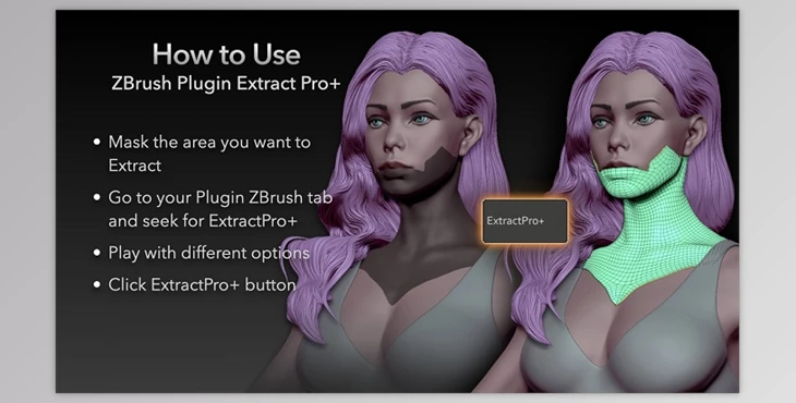 Download ZBrush Plugin Extract PRO+