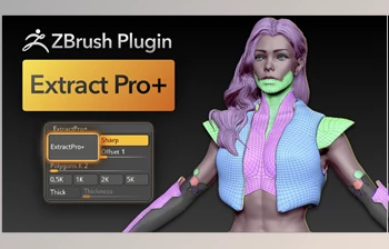 Download ZBrush <span class='badge badge-warning'>Plugin</span> Extract <span class='badge badge-warning'>PRO</span>+