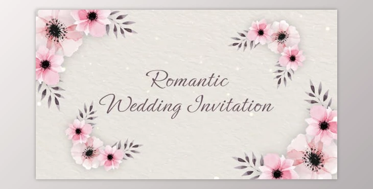 Download Romantic Wedding Invitation (Videohive 50620825) - AE Project