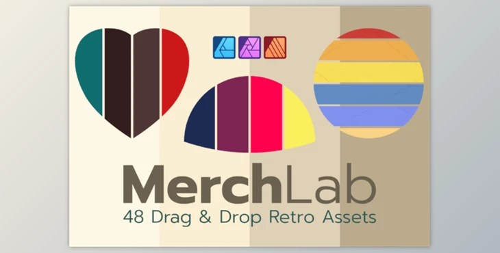 Download MerchLab | Retro Shapes Affinity Assets