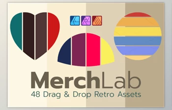 Download MerchLab | <span class='badge badge-warning'>Retro</span> Shapes Affinity Assets