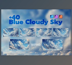 Download Affinity Blue Cloudy Sky Set | AFAssets