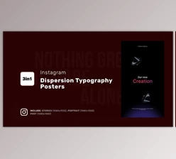 Download Instagram Dispersion Typography Posters (Videohive 50672751) - AE Project