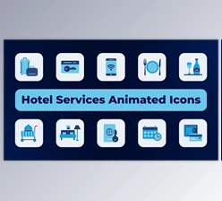 Download Hotel Services Animated Icons (Videohive 50567382) - AE Project