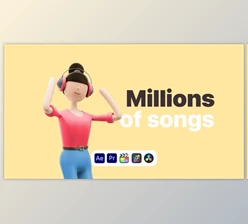 Download Explainer Girl Music Store (Videohive 50622914) - AE Project