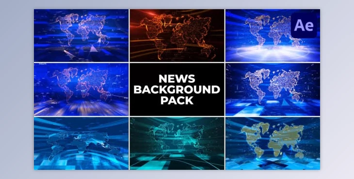 Download News Background Pack for After Effects (Videohive 50693252) - AE Project