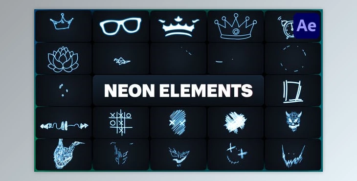 Download Neon Elements for After Effects (Videohive 50689371) - AE Project