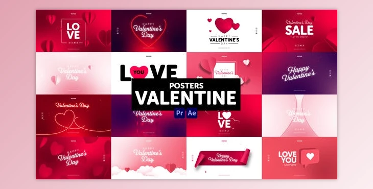 Download Posters Valentine (Videohive 50711531) - AE Project