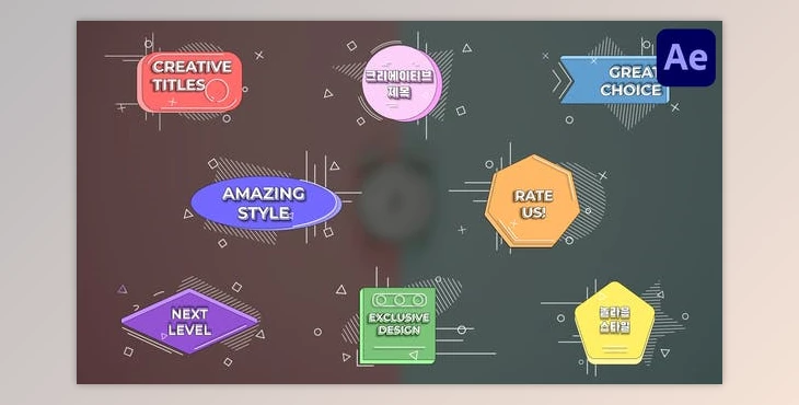 Download Creative Titles for After Effects (Videohive 50708083) - AE Project